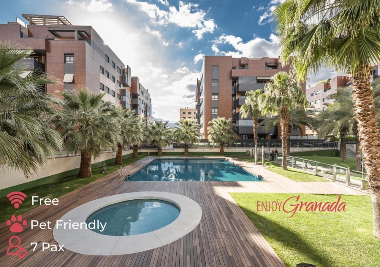 Enjoygranada Emir 3A - Piscina, Gym & Parking Apartman Kültér fotó